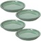 Sunnydaze 7 In Glazed Ceramic Flower Pot/Plant Saucer - Seafoam - Set Of 4